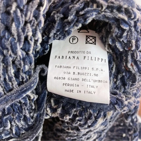 Fabiana Filippi Fringe Pullover Sweater Size Small - Picture 7 of 13